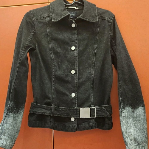 Black denim jacket Trussardi like new, size M