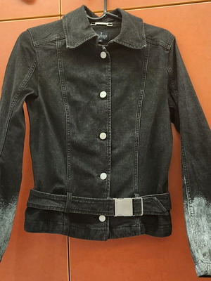 Black denim jacket Trussardi like new, size M