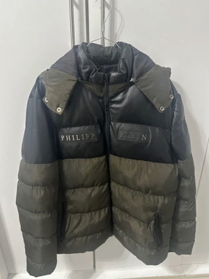Philipp Plein Puffer Jacket XXL like new, black and olive green