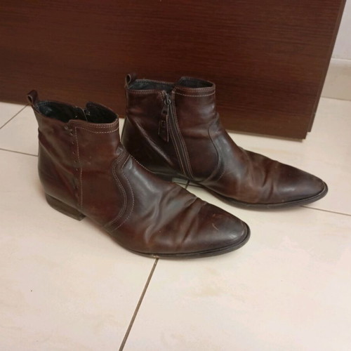 Δερμάτινα μποτάκια Airstep μεταχειρισμένα, καφέ, μέγεθος 45