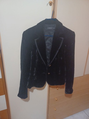 A-Style velvet jacket with embroidery, size S