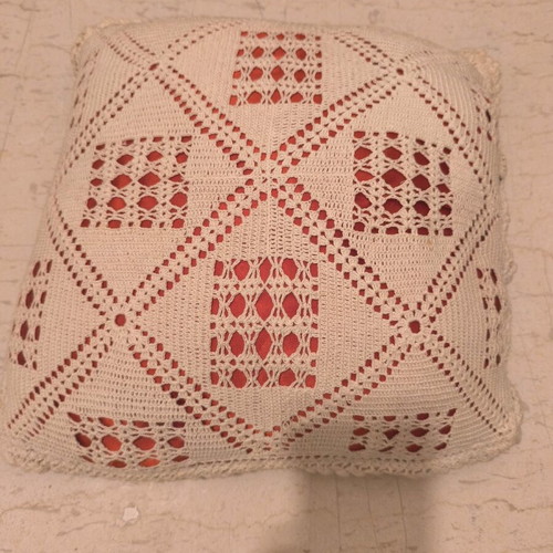 Traditional sofa pillows used, set of 2, handmade