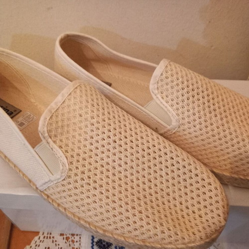 Carina espadrilles size 46, beige, breathable