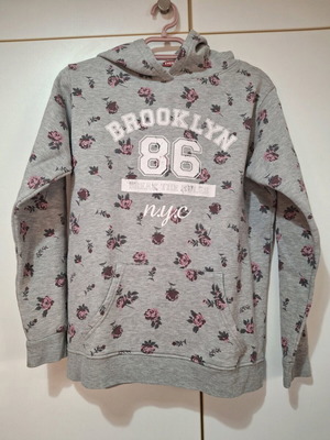 Children's grey hoodie like new, size 176 cm