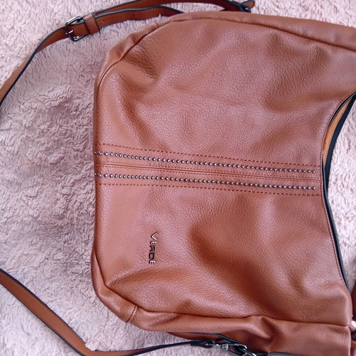 Verde shoulder bag used, brown