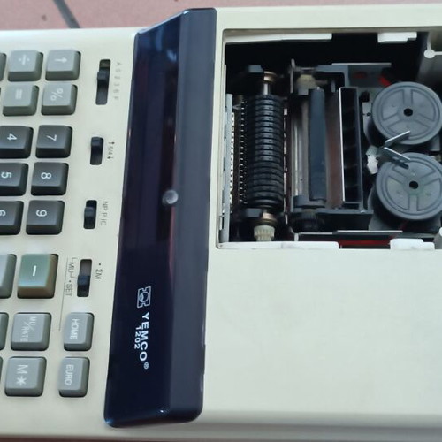 YEMCO 1202 office calculator used with printer