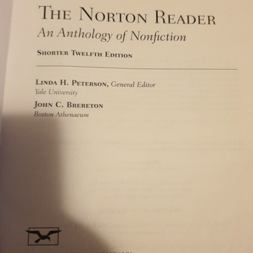 The Norton Reader by Linda H. Peterson 2008 like new, English