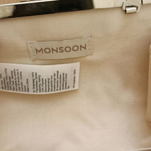 Glitter mini handbag Monsoon like new, silver