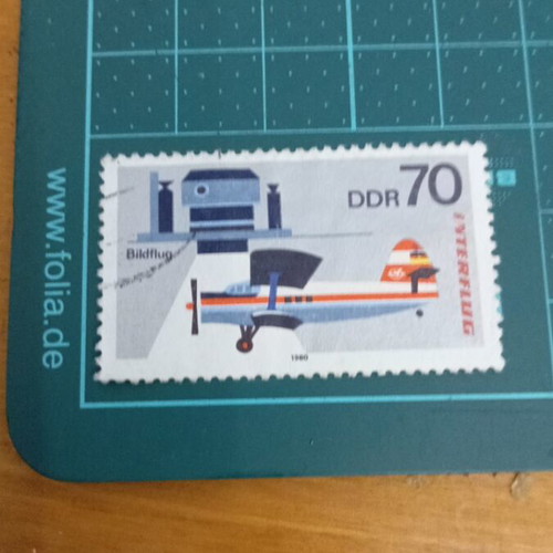 Germany DDR Stamp 1980 Aviation 25th Anniversary of Interflug Airlines like new