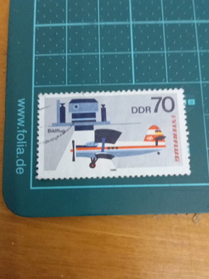 Germany DDR Stamp 1980 Aviation 25th Anniversary of Interflug Airlines like new