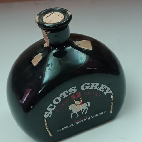 Scots Grey whisky collectible bottle, empty