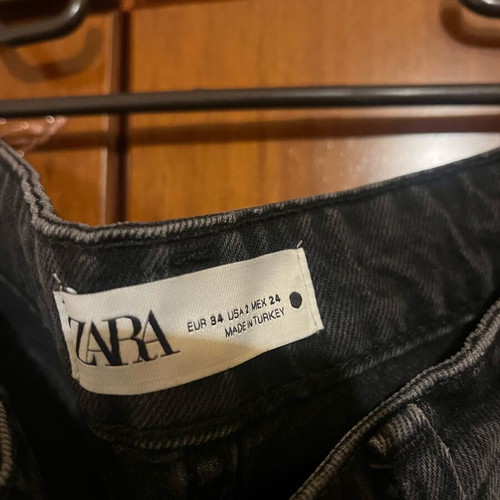 Zara jeans with rhinestones like new, blue, size XS