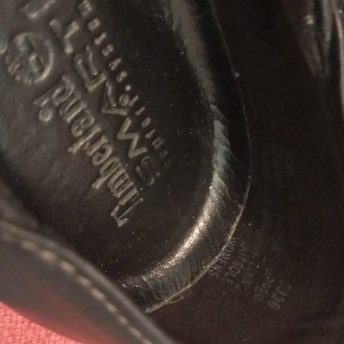 Timberland women's anatomical leather ballerinas like new black size 41