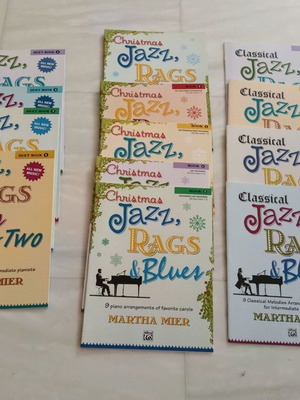 Martha Mier Jazz, Rags & Blues βιβλία πιάνου, σετ 13