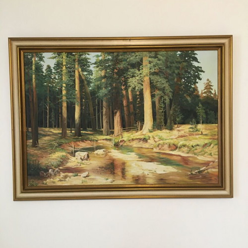 Oil painting in like-new condition, excellent state