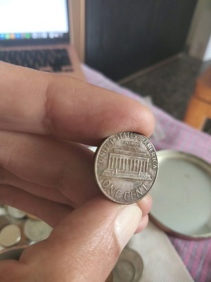 Copper One Cent USA 1973 coin used