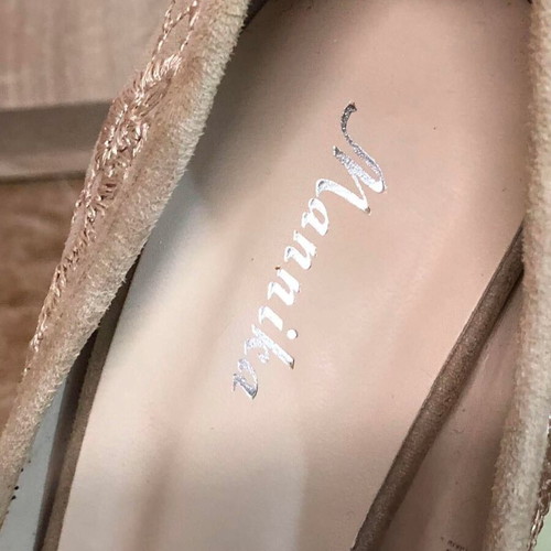 Heels *Mannika* with High Heel Beige color.