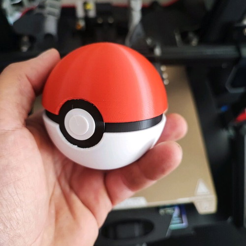 Pokeball with opening and closing mechanism new
