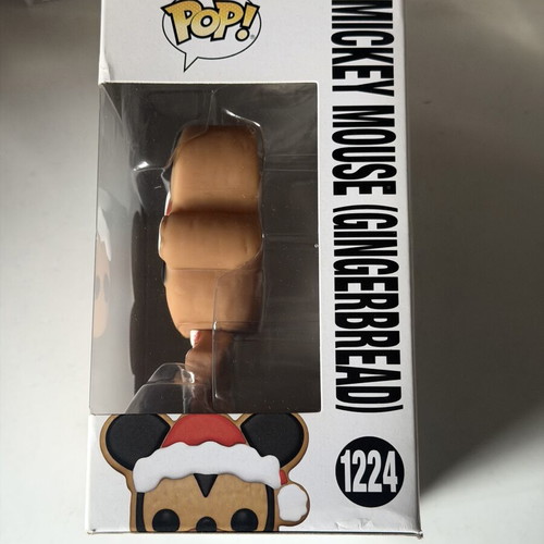 Funko Pop! Mickey Mouse Gingerbread figure used, box damaged