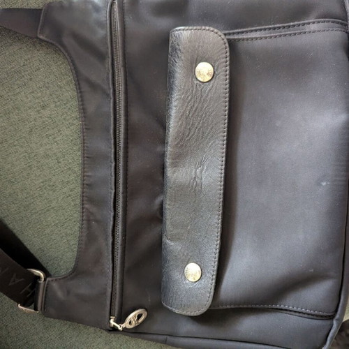 Longchamp crossbody bag used, black