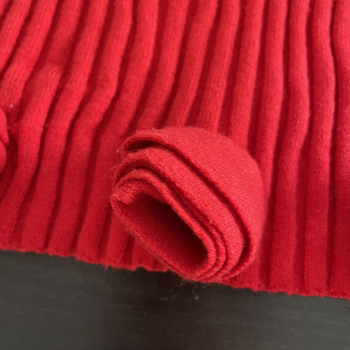 Combos Knitwear mini skirt like new, red, size M