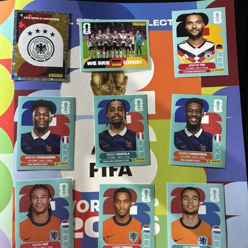 Panini FIFA World Cup 2026 Sticker Set 9 Pieces like new