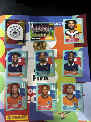 Panini FIFA World Cup 2026 Sticker Set 9 Pieces like new