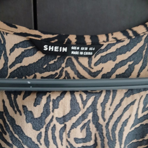 Shein leopard maxi dress like new, beige, size XXL