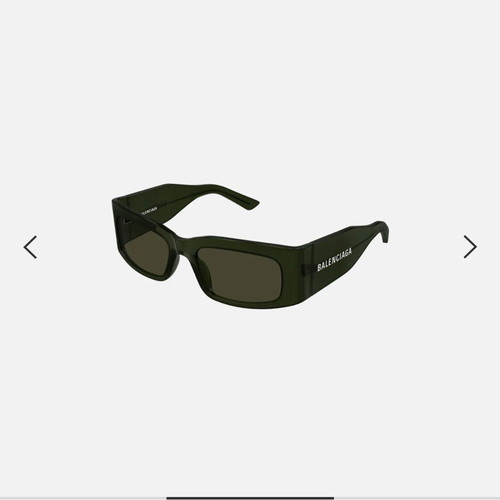 Balenciaga BB0328S green recycled acetate sunglasses new