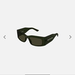 Balenciaga BB0328S green recycled acetate sunglasses new