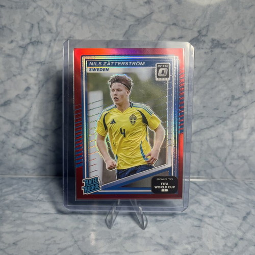 2025-26 Donruss Road To World Cup Nils Zatterstrom Rated Rookie Optic Red card