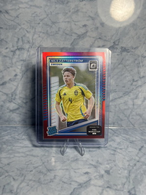 2025-26 Donruss Road To World Cup Nils Zatterstrom Rated Rookie Optic Red card