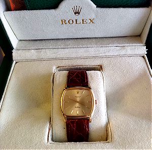 Rolex γυναικείο 70's γνήσιο χρυσό 18 καράτια Hand Winding MOD Cellini Χειροκίνητος μηχανισμός