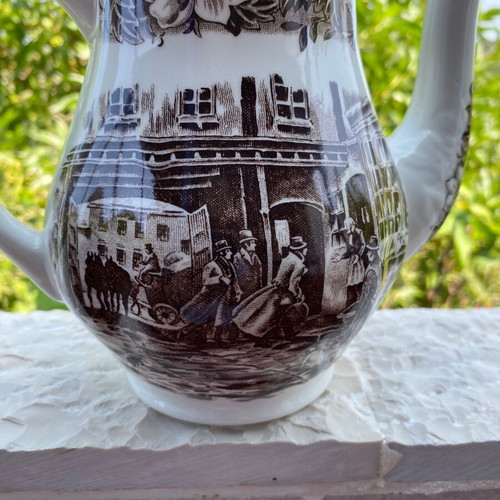 Vintage Royal Tudor Ware Coaching Taverns pitcher used
