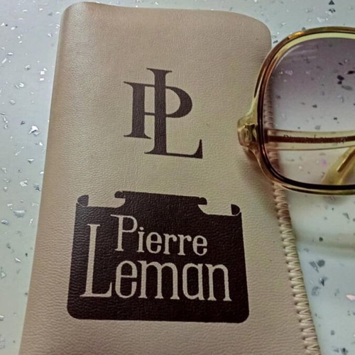 Pierre Leman sunglasses new, women's vintage, beige brown
