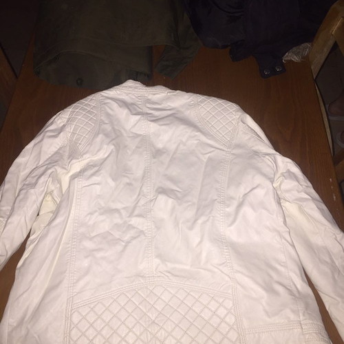 Leather jacket white