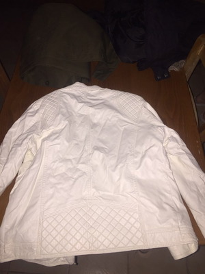 Leather jacket white
