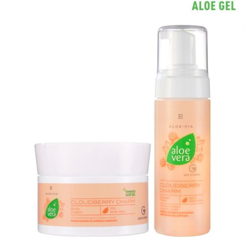 Aloe Vera Cloudberry Charm body care set new