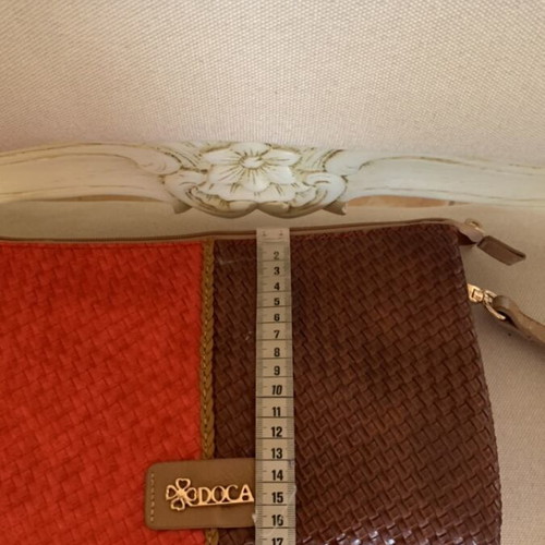 Doca shoulder bag brown and red like new