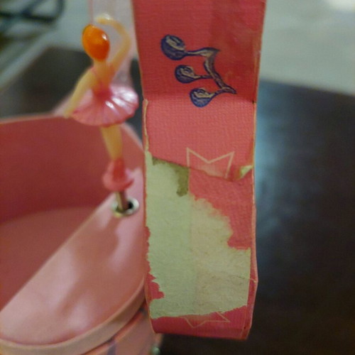 Jewelry box with wind-up ballerina used, Swan Lake melody