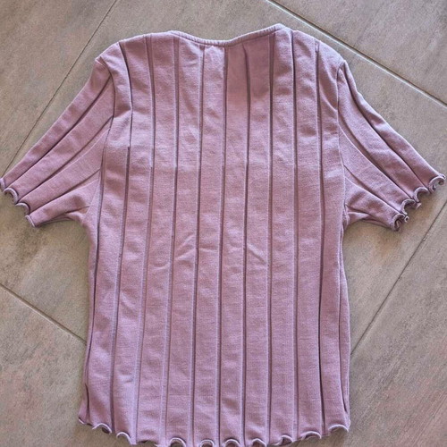 American Eagle lilac ribbed blouse like new, size S