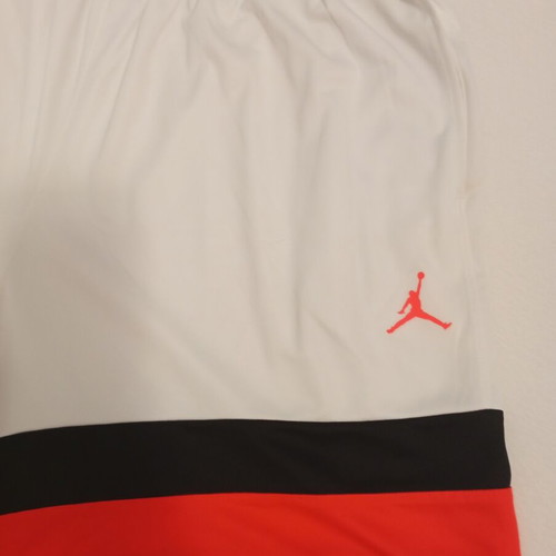 Jordan athletic shorts, white and red, XXL, new