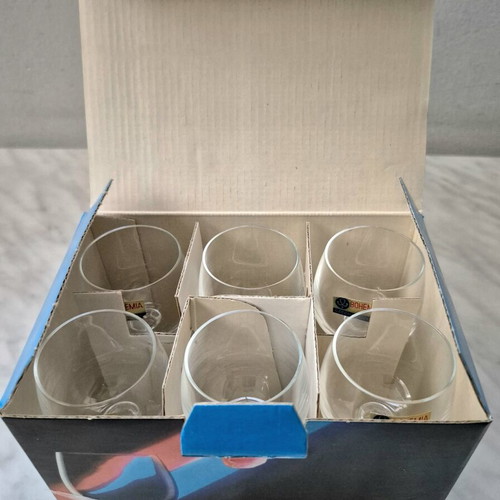 Bohemia Isabelle Liqueur Glasses Set of 6 60ml New