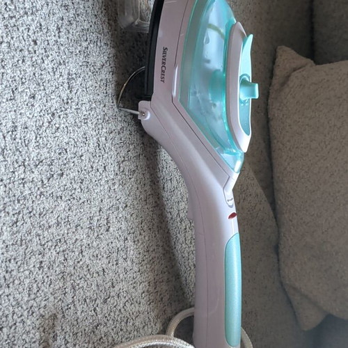 Silver Crest small steam iron like new with steam brush