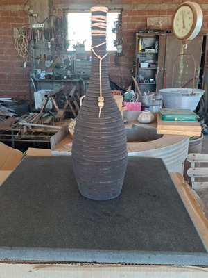 Flower vase used, 55 cm height, heavy, from the Philippines