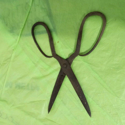 Large old scissors used