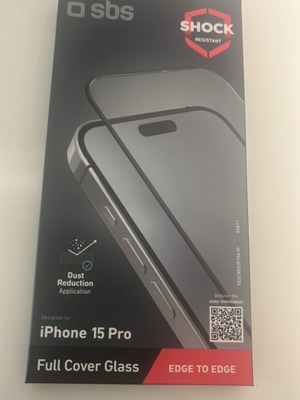 Iphone 15 Pro Tempered Glass New in Box