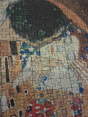 Gustav Klimt The Kiss Puzzle 1500 Pieces like new