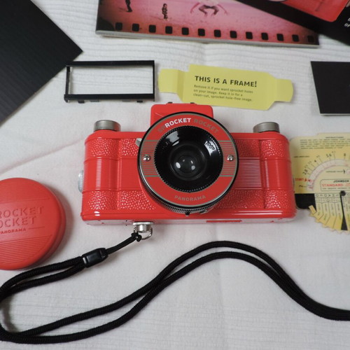 Panorama Sprocket Rocket Lomo red boxed film camera 135