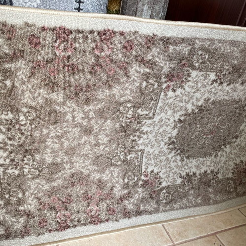 Beige brown runner new, anti-slip, 0.70 m width